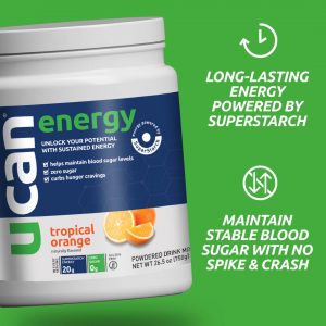 UCAN Tropical Orange Energy Powder Tub