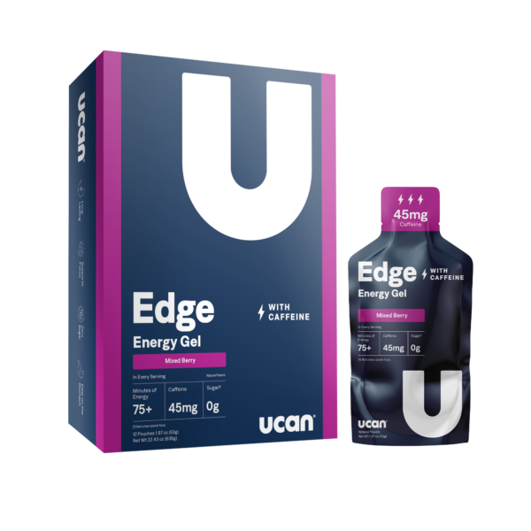 UCAN Mixed Berry Edge + Caffeine energy gel