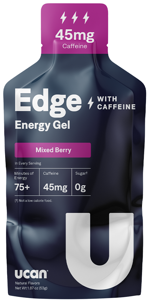 UCAN Edge Mixed Berry energy gel with caffeine