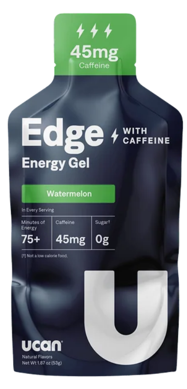 UCAN Edge energy gel, Watermelon with 45mg caffeine